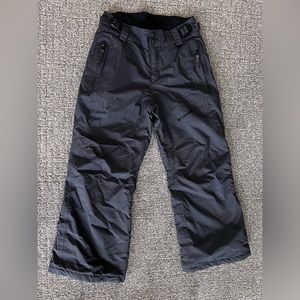 Columbia Omni-Tech Youth Snow Pants Insulated Snowboard Ski Size 10/12 Charcoal